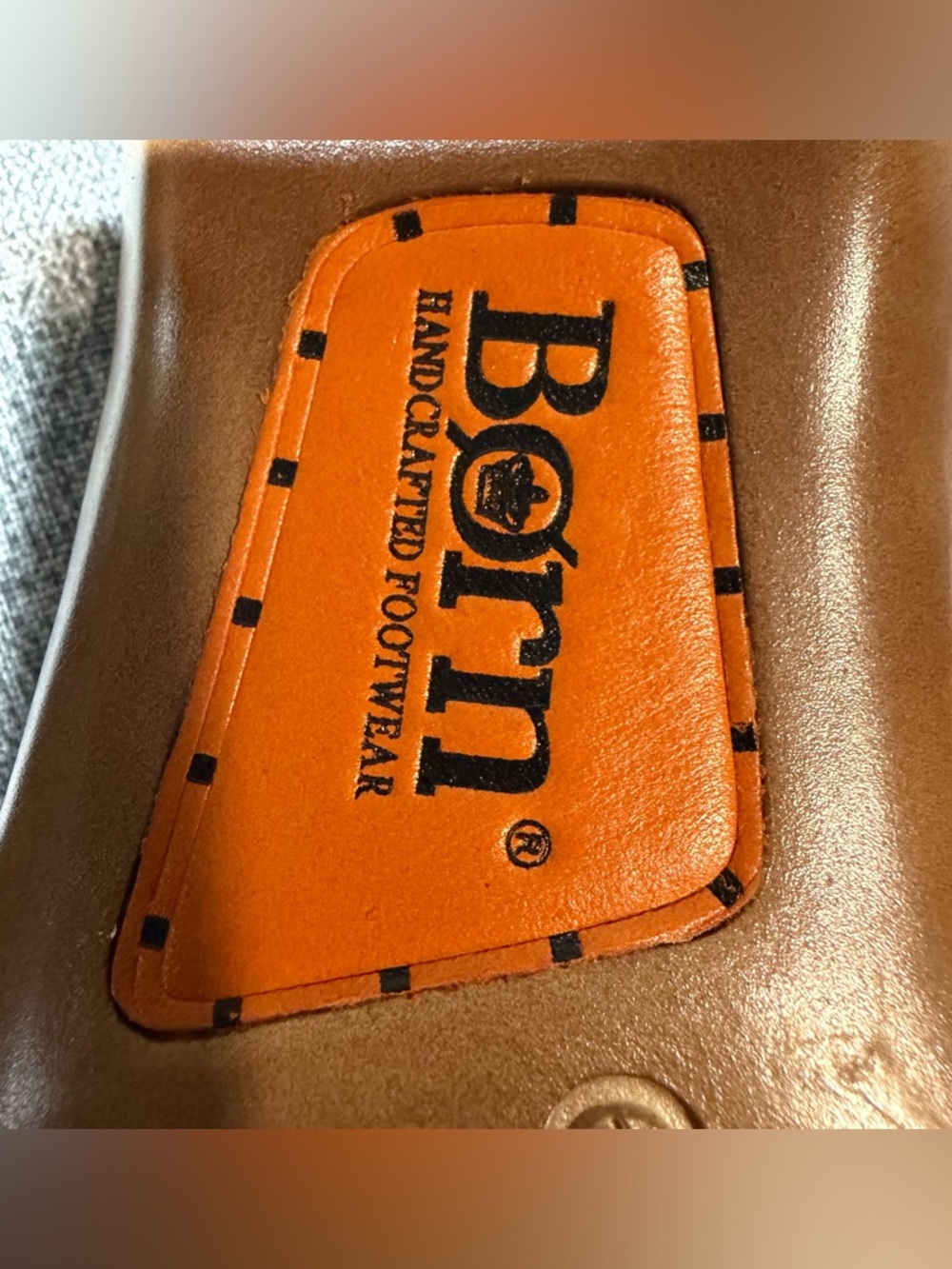 BORN Orange Leather Thong Wedge Sandals🍊 - Picture 8 of 10